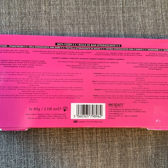 Disney Mad Beauty Bath Fizzer Trio - Fit for A Princess - Picture 2 of 5